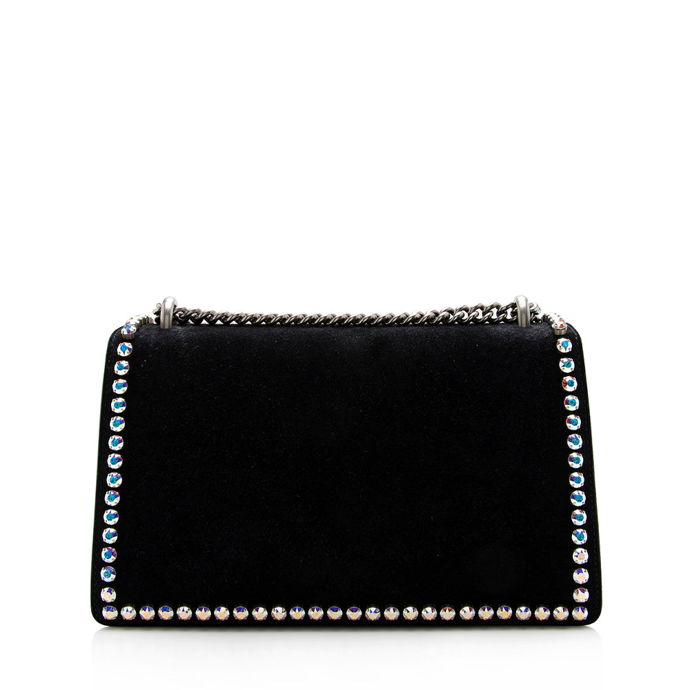 Gucci Suede Crystal Dionysus Small Shoulder Bag