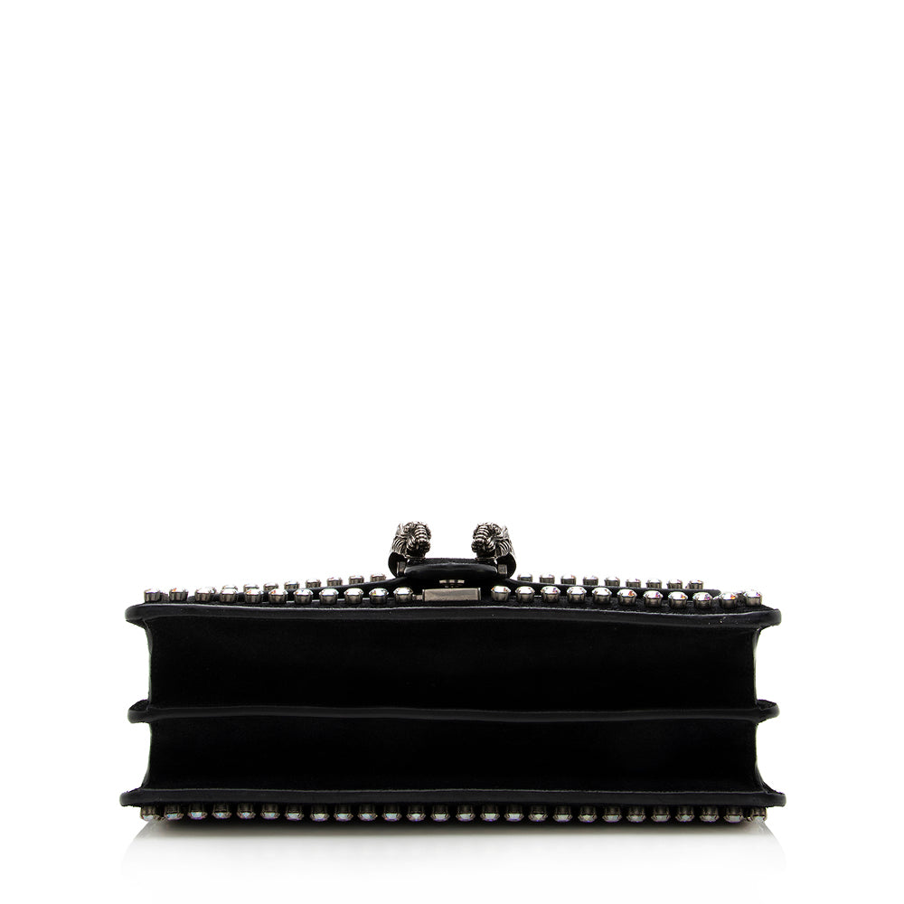 Gucci Suede Crystal Dionysus Small Shoulder Bag
