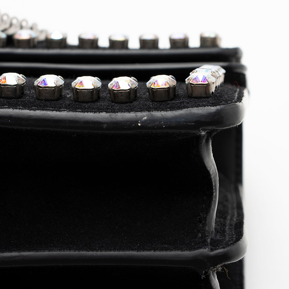 Gucci Suede Crystal Dionysus Small Shoulder Bag