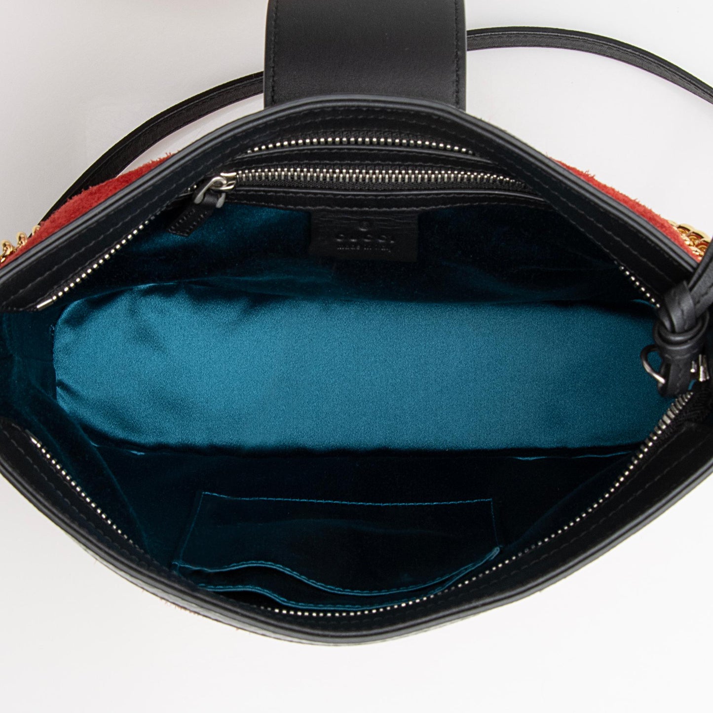 Gucci Suede Patent Leather Dionysus Medium Bucket Bag (SHF-22441)