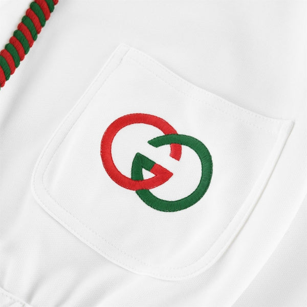 Gucci Technical Jersey Dress in White