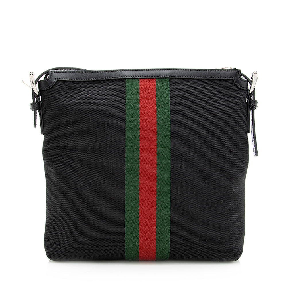 Gucci Techno Canvas Web Messenger Bag