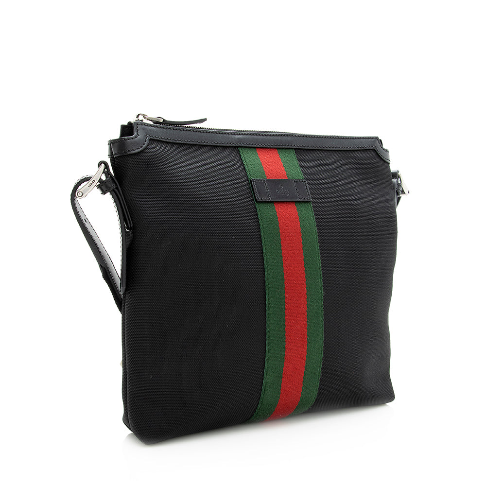 Gucci Techno Canvas Web Messenger Bag