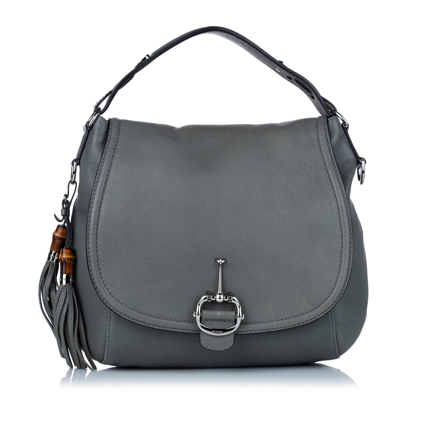 Gucci Techno Horsebit Leather Satchel