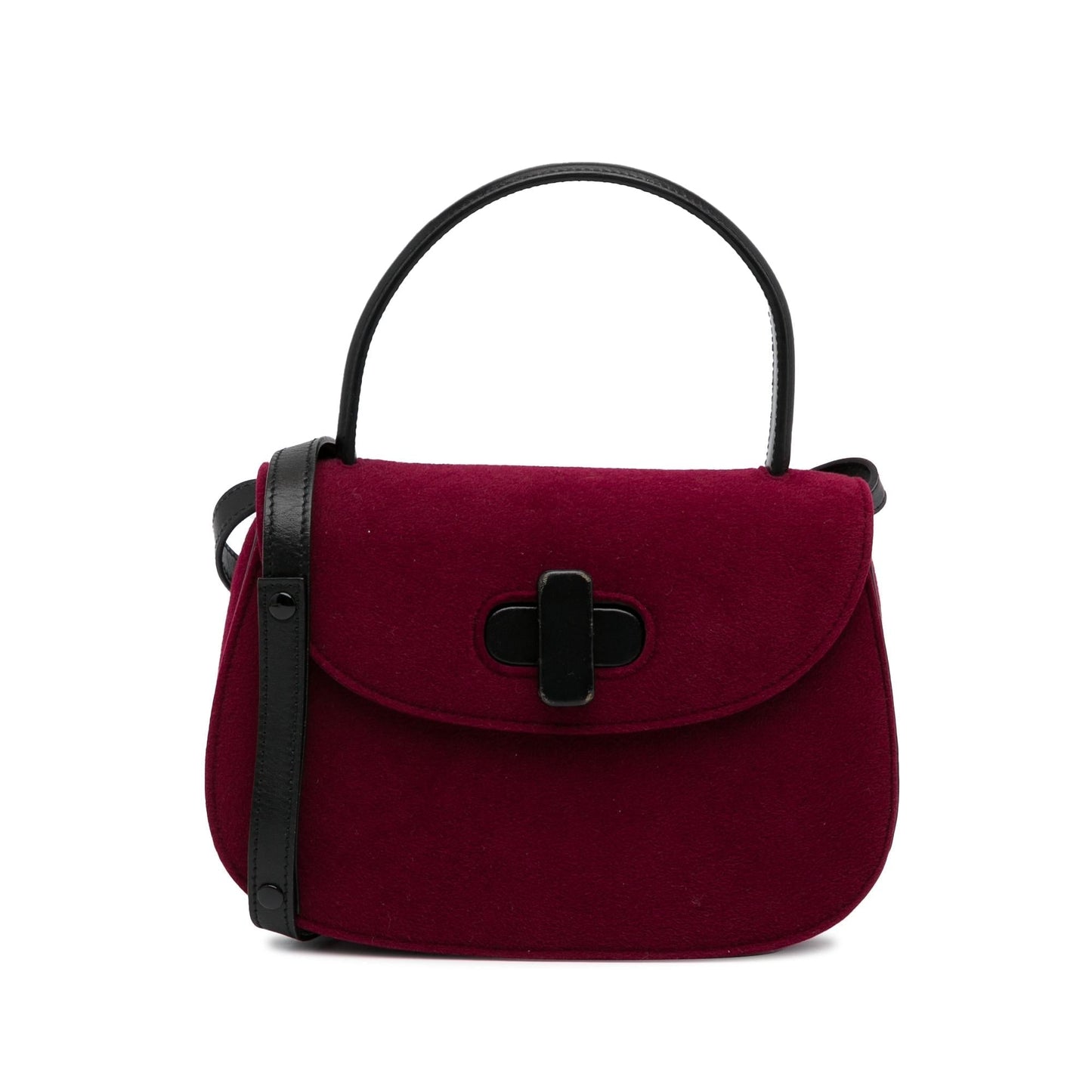 Gucci Velvet Twist Lock Satchel (SHG-LqJTBE)