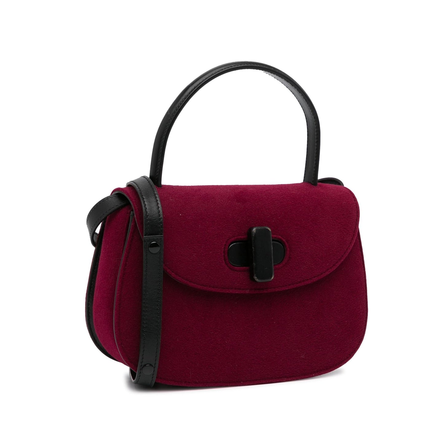 Gucci Velvet Twist Lock Satchel (SHG-LqJTBE)