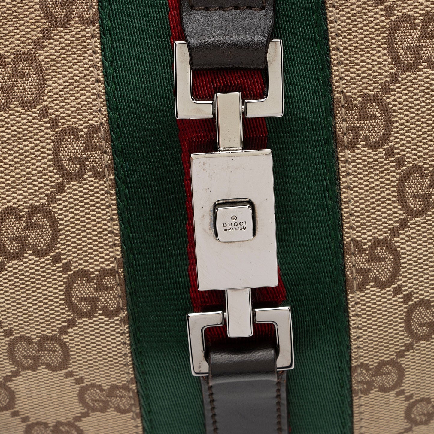 Gucci Vintage GG Canvas Jackie Hobo (SHF-0vIVSI)