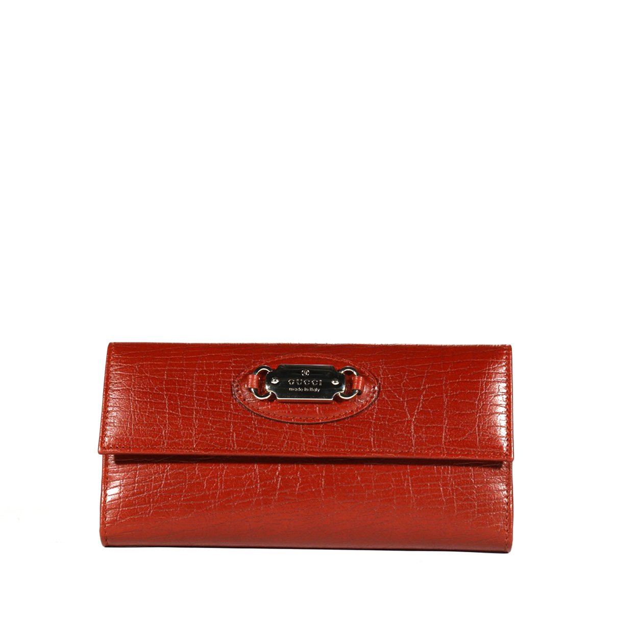 Gucci Women Burgundy Texture Calf-Skin leather Wallet (GGWAL3000)