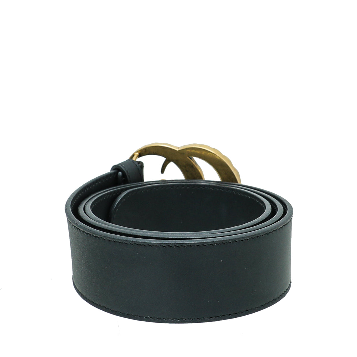 Gucci Black Double G Pearl Belt 34