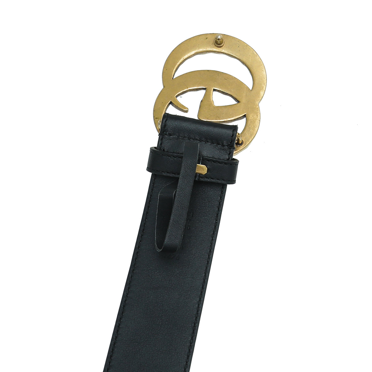 Gucci Black Double G Pearl Belt 34