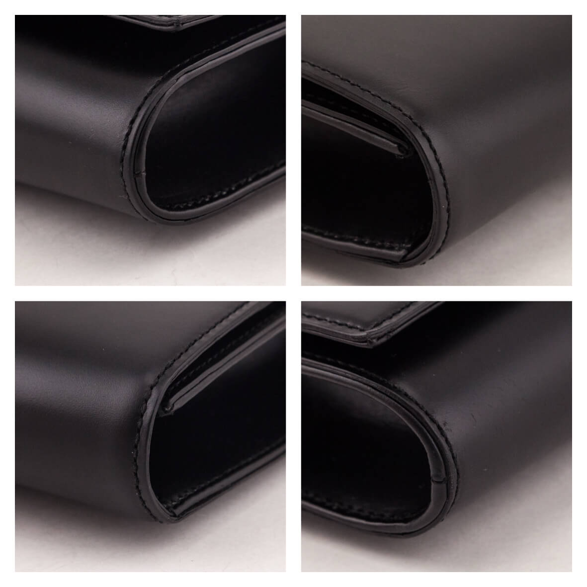 Gucci Black Leather Lady Buckle Clutch