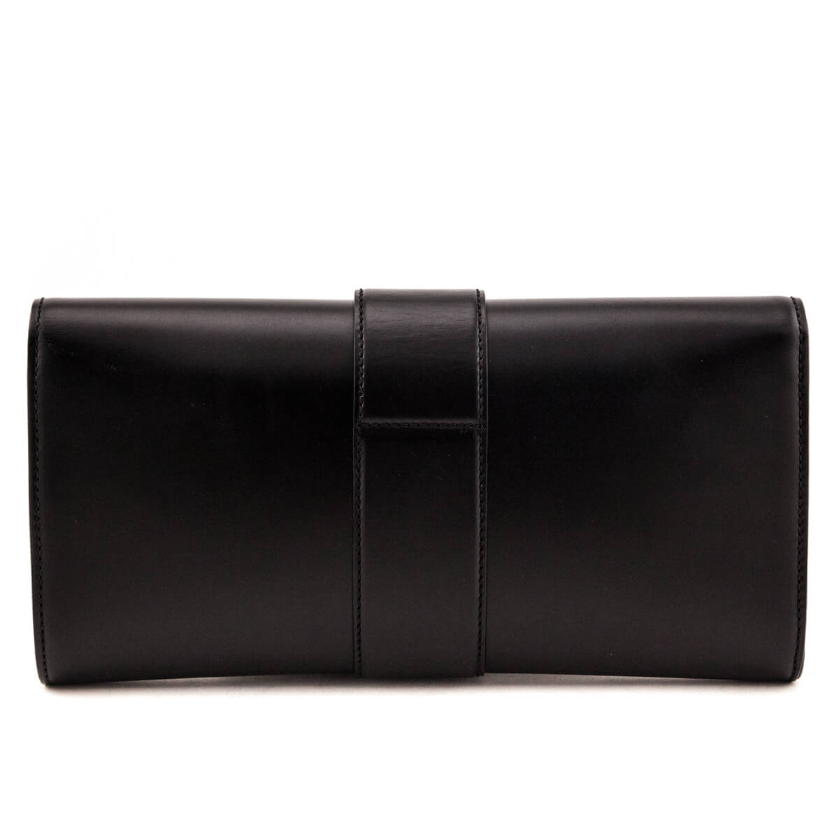 Gucci Black Leather Lady Buckle Clutch