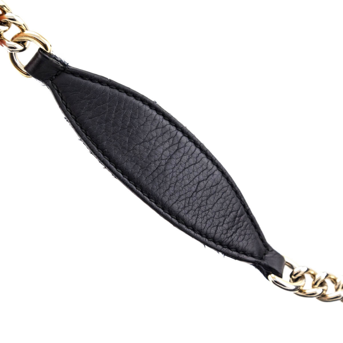 Gucci Black Pebbled Calfskin Soho Chain Hobo