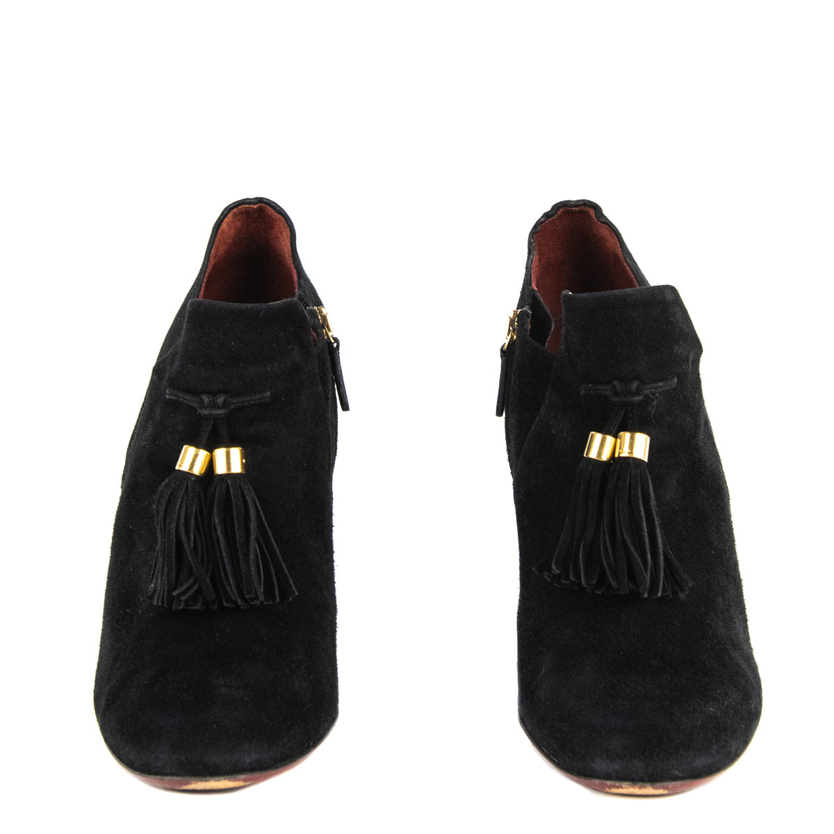 Gucci Black Suede Tassel Loafer Pumps Size Size US 10 | EU 40