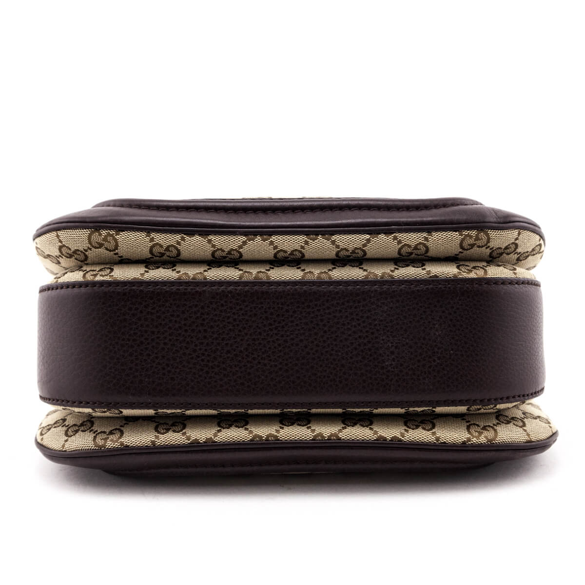 Gucci Brown GG Monogram Medium Bamboo Top Handle Bag
