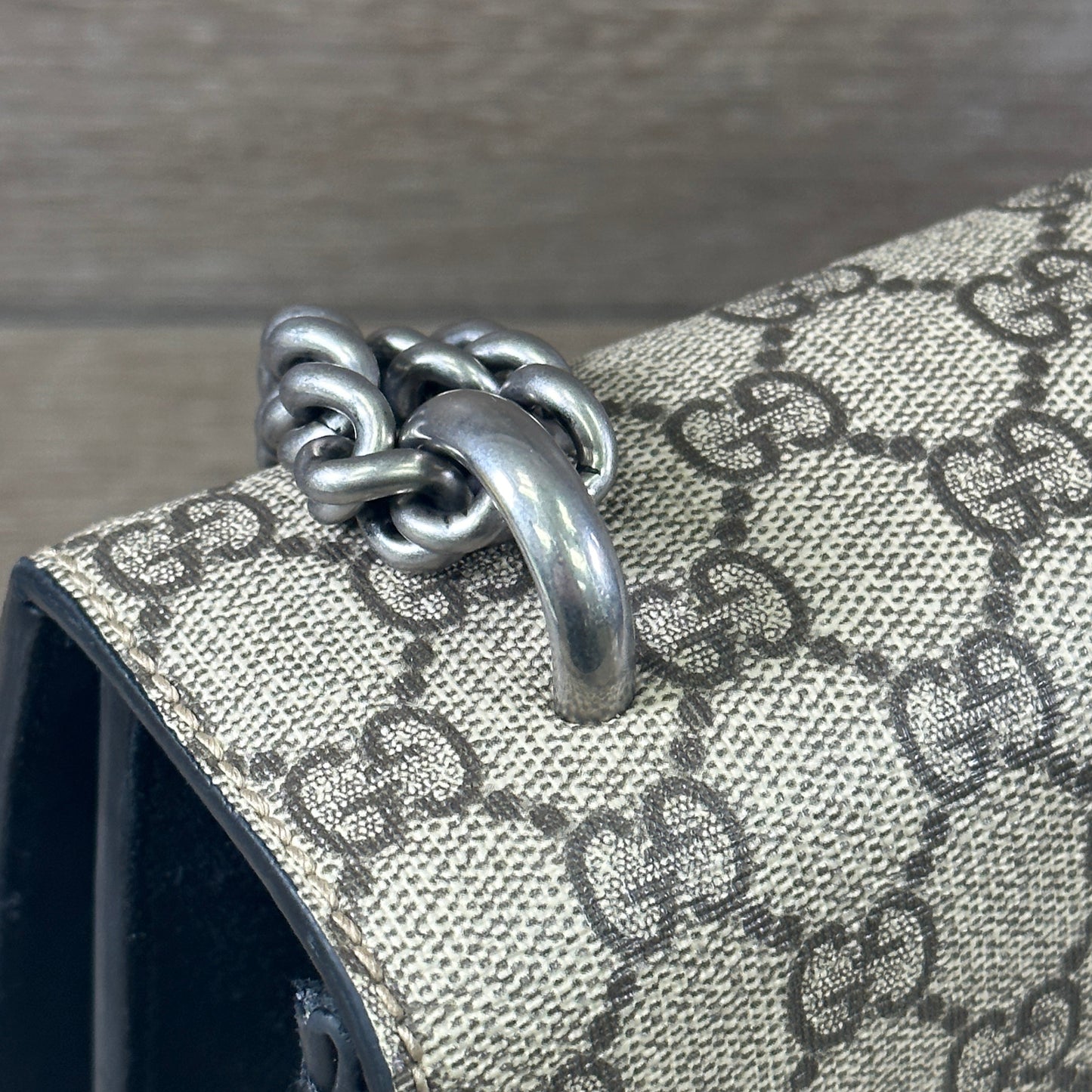 Gucci DIonysus GG Monogram Supreme Canvas (Small) - Black