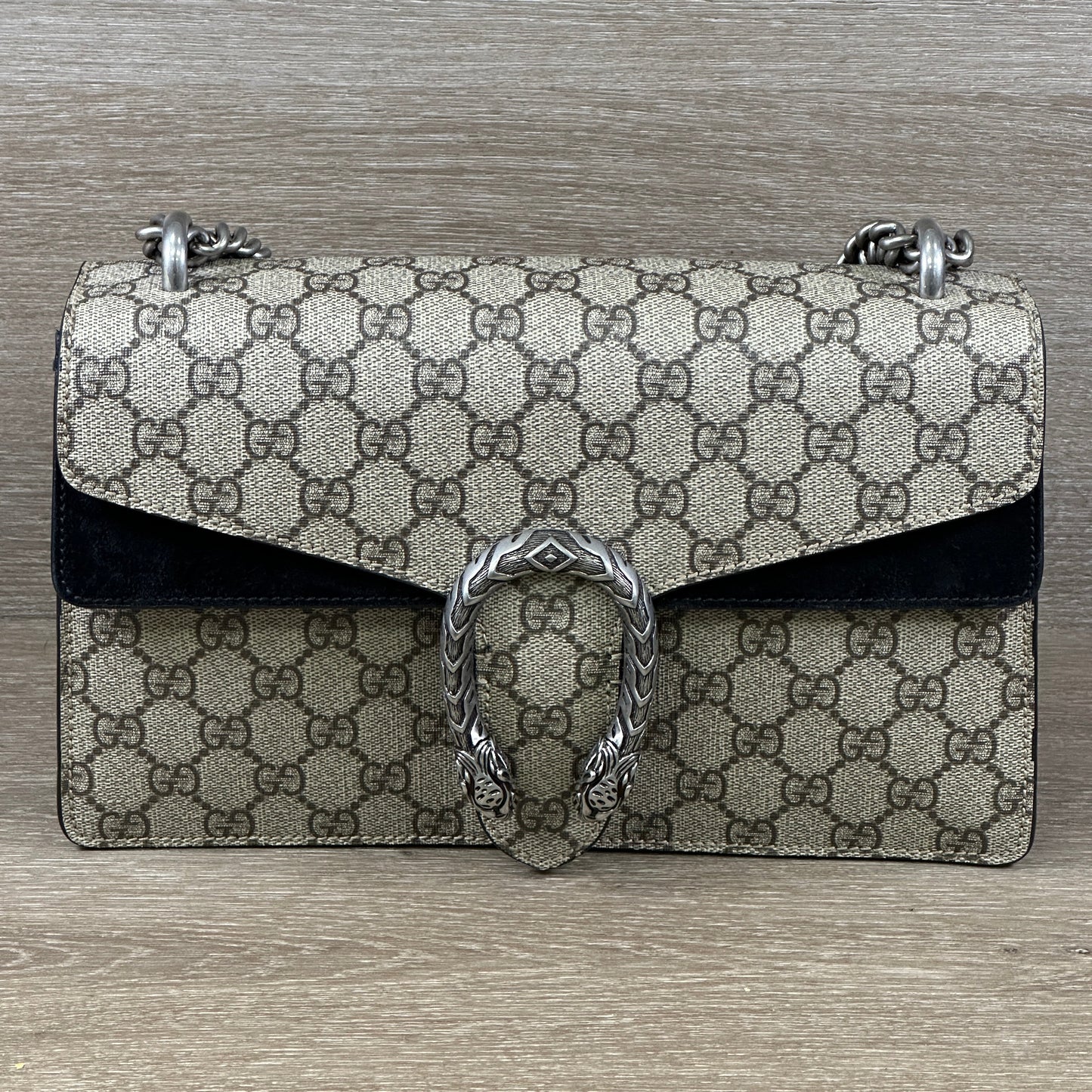 Gucci DIonysus GG Monogram Supreme Canvas (Small) - Black