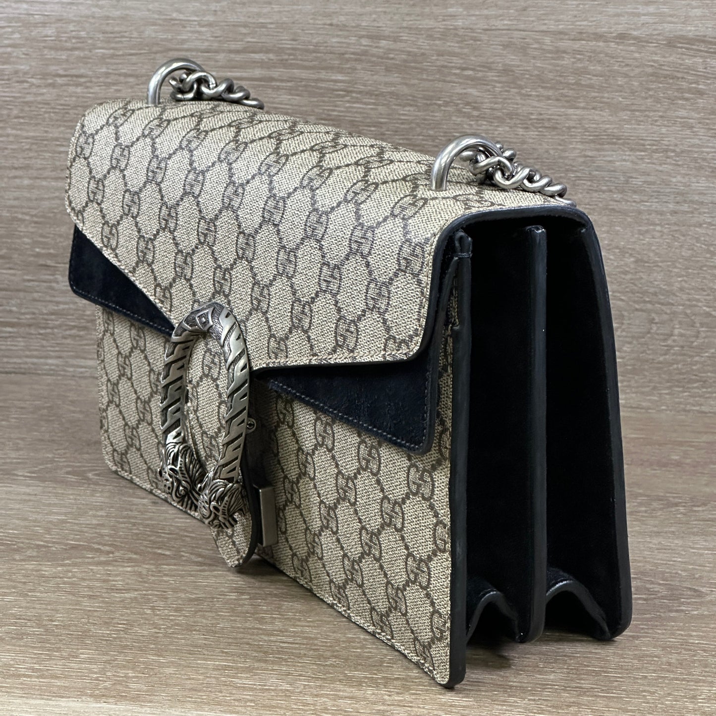 Gucci DIonysus GG Monogram Supreme Canvas (Small) - Black