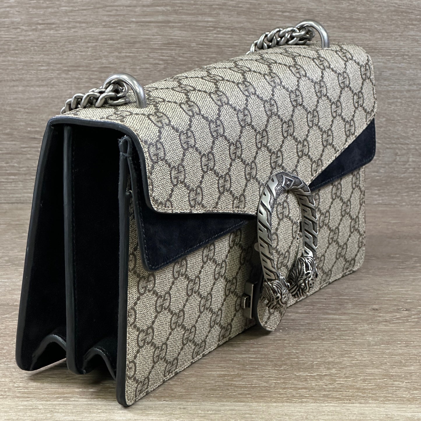 Gucci DIonysus GG Monogram Supreme Canvas (Small) - Black
