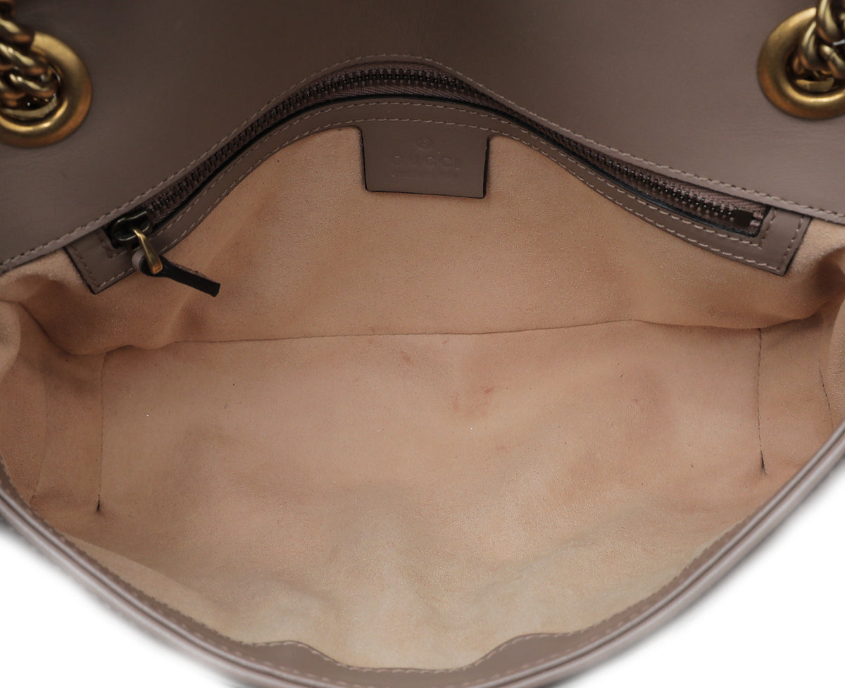 Gucci Dusty Pink GG Marmont Matelassé Small Bag