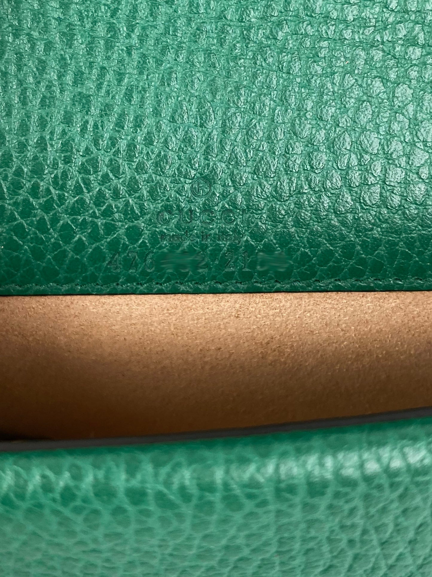 Gucci Green Super Mini Dionysus Bag