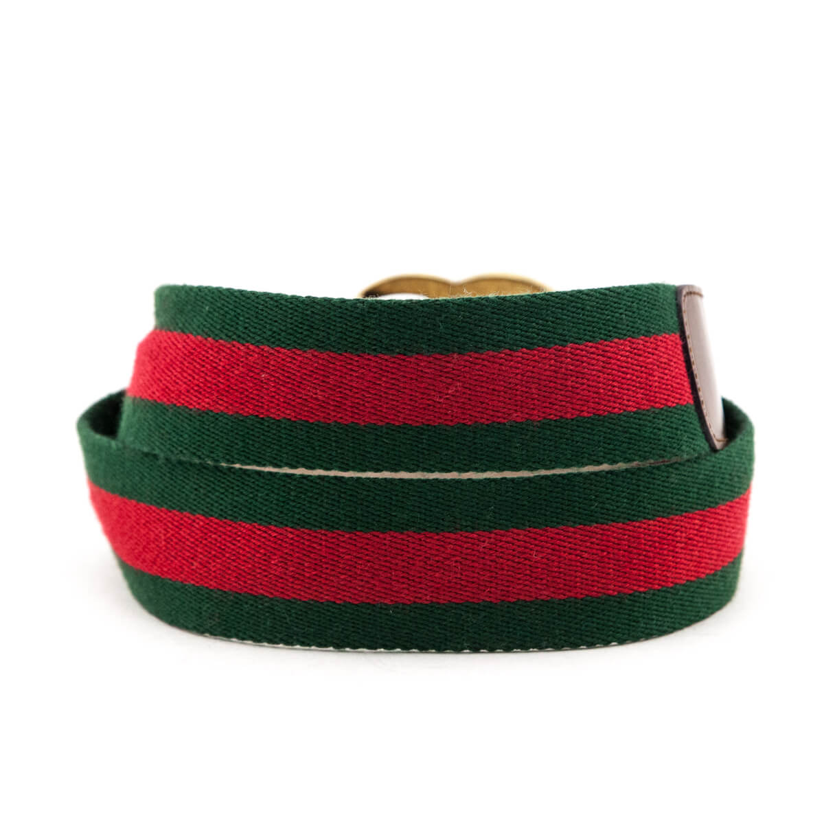 Gucci Green & Red Web GG Marmont Belt Size XL