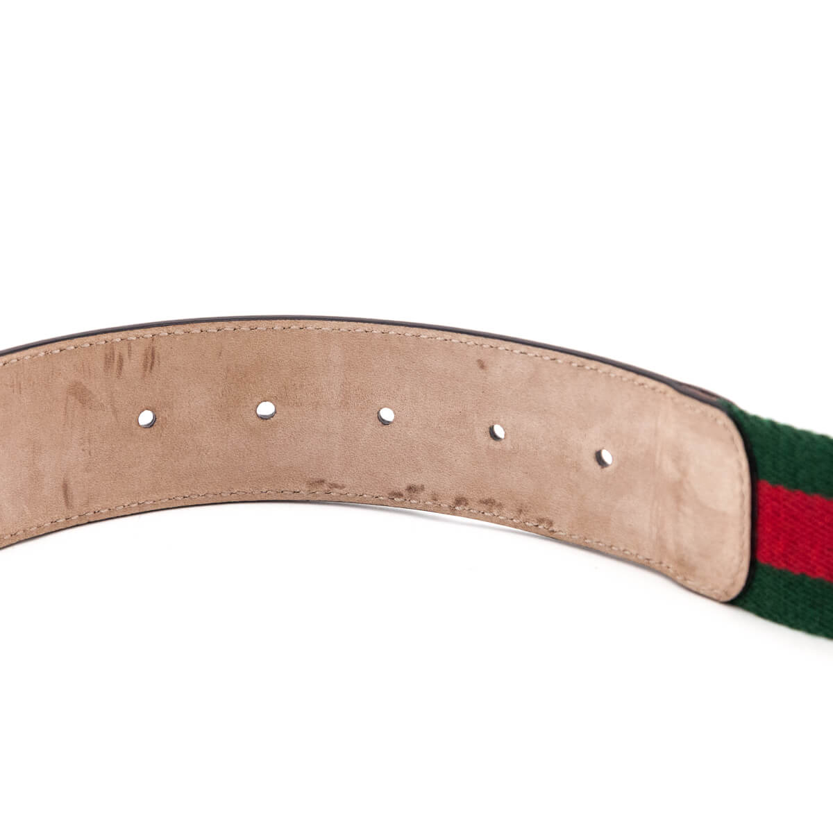 Gucci Green & Red Web GG Marmont Belt Size XL