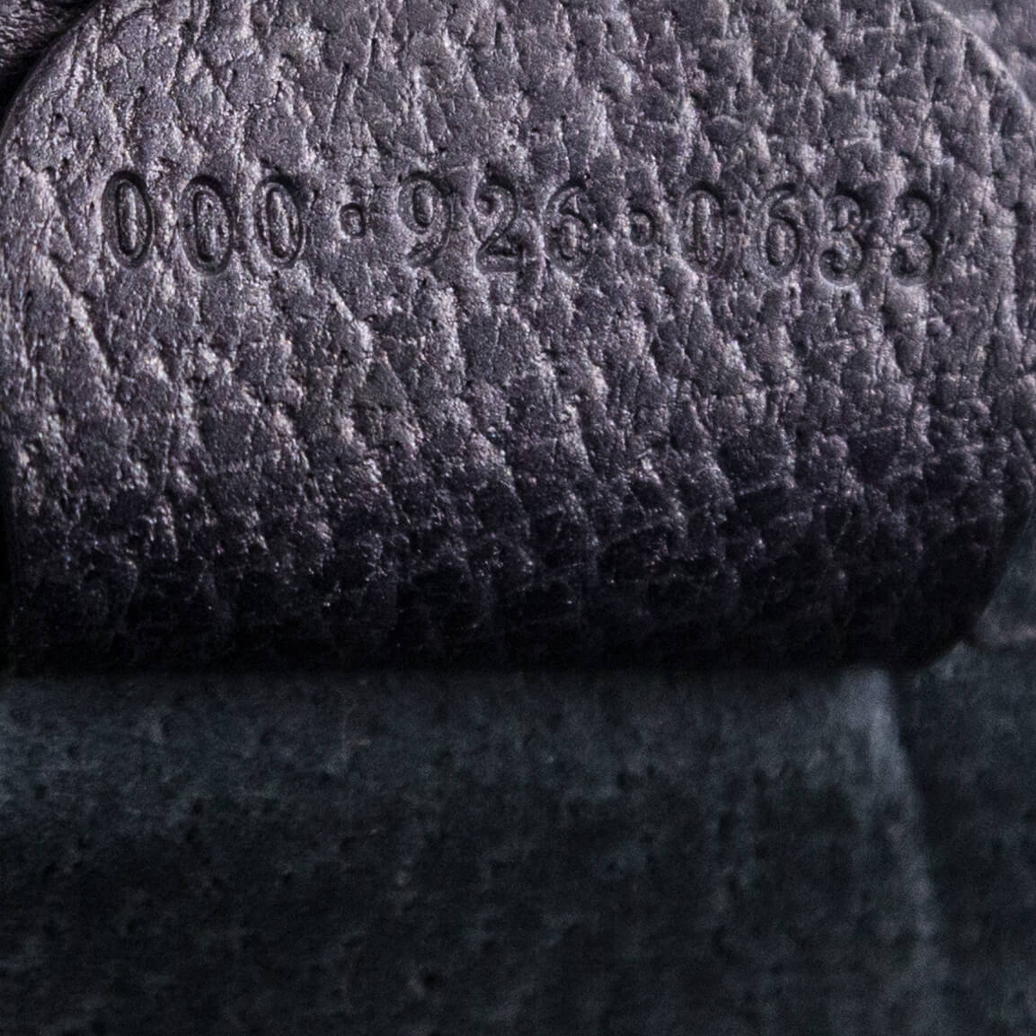 Gucci Gray Grained Calfskin Bamboo Top Handle Bag