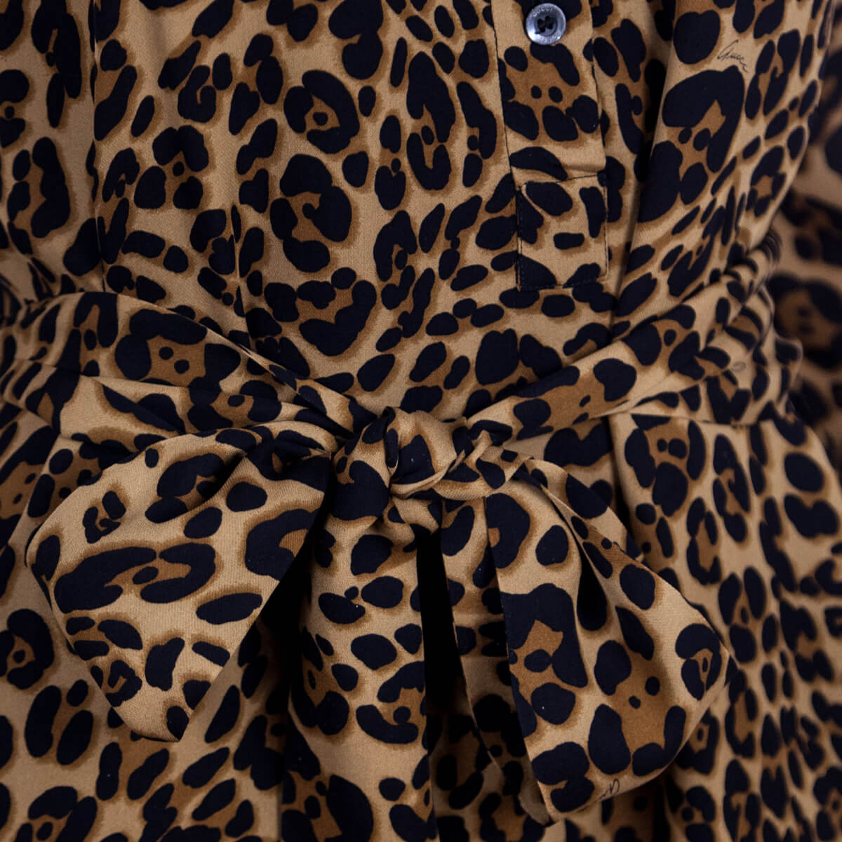 Gucci Leopard Print Shirt Dress Size XXS | IT 38