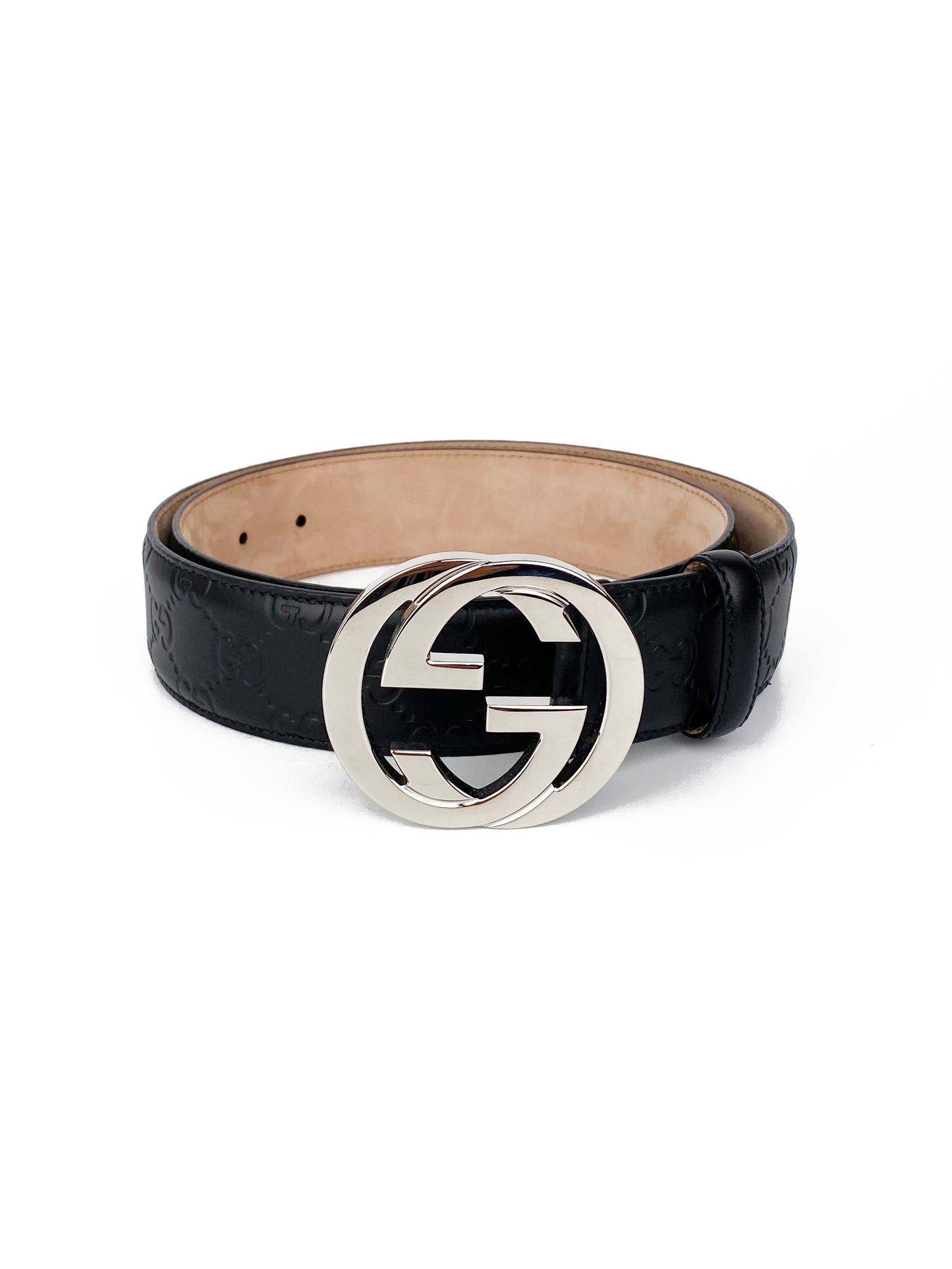 Gucci Men's Black Signature Belt 90
