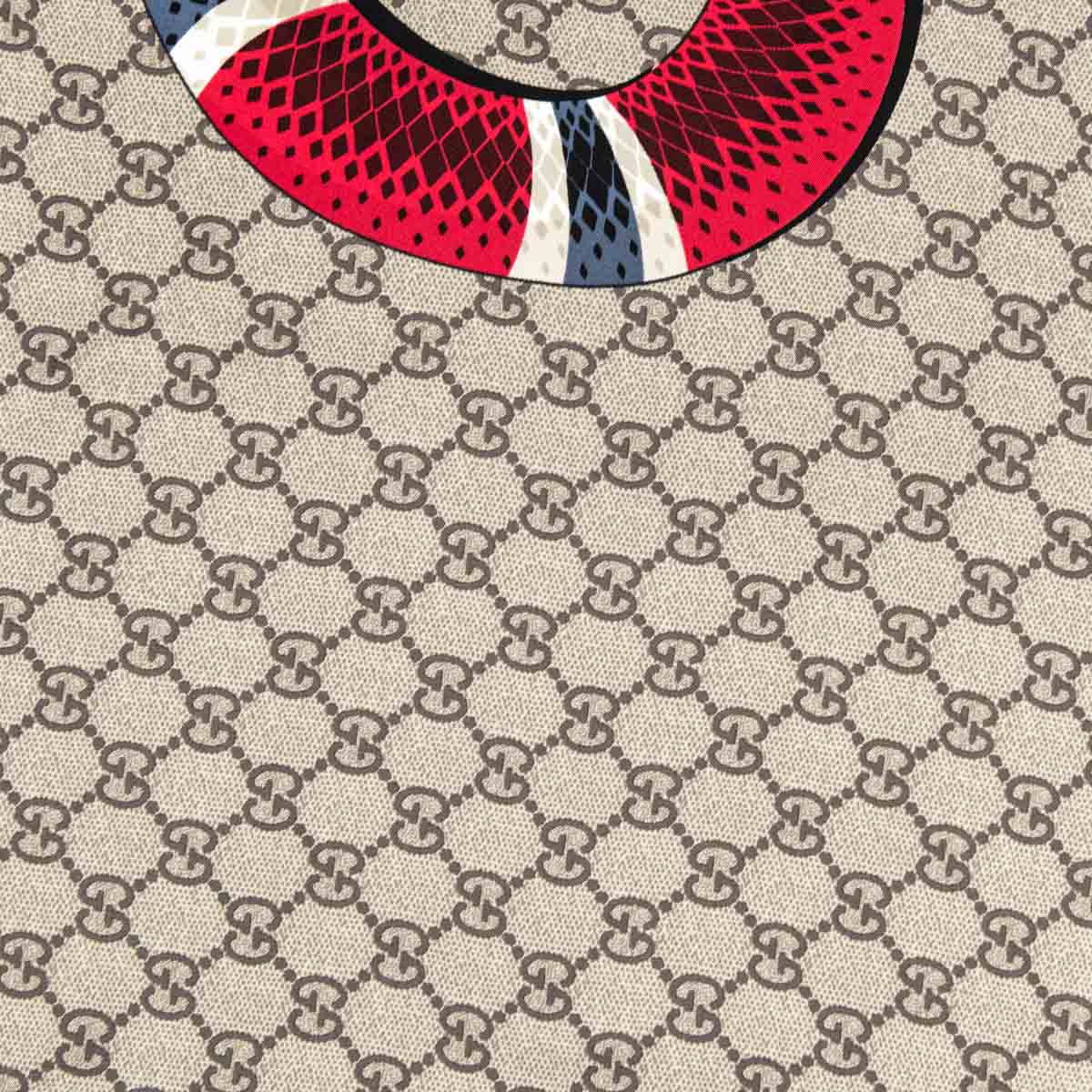 Gucci Monogram GG King Snake Silk 90 Scarf