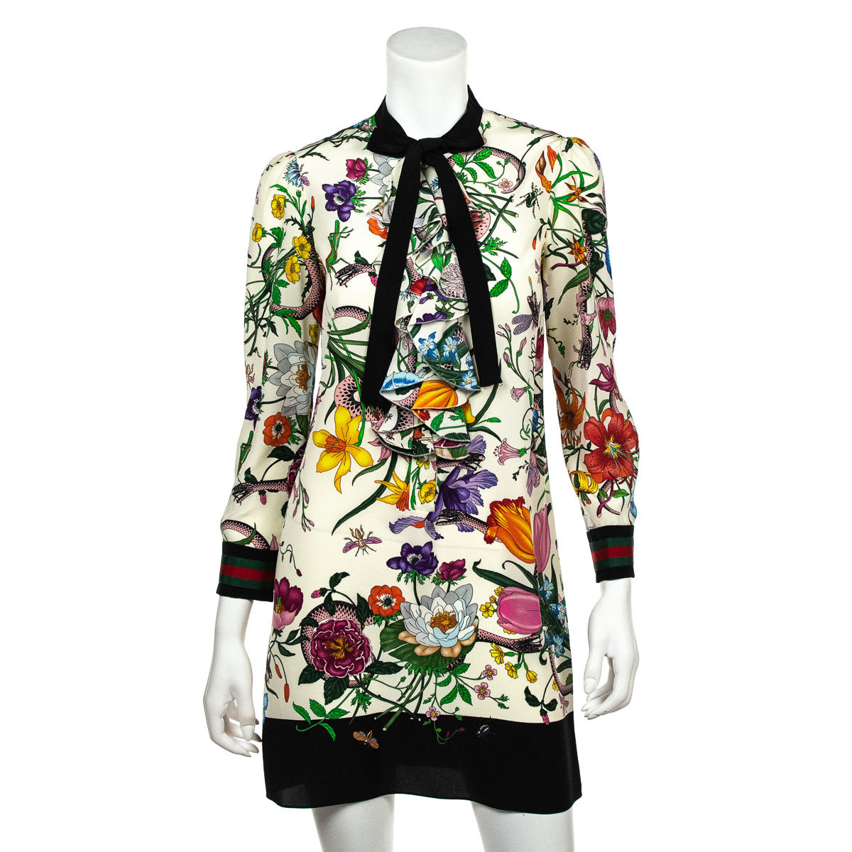 Gucci Multicolor Flora Silk Dress Size XS | IT 40