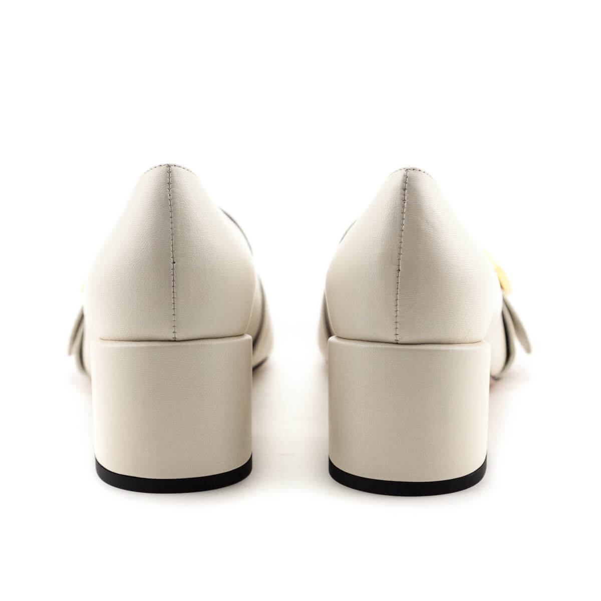 Gucci Mystic White Blondie GG Mid-Heel Pumps Size US 8 | EU 38