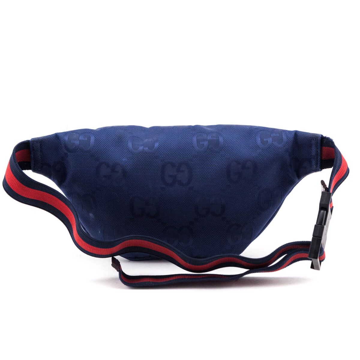 Gucci Navy GG Econyl Nylon Off The Grid Web Belt Bag