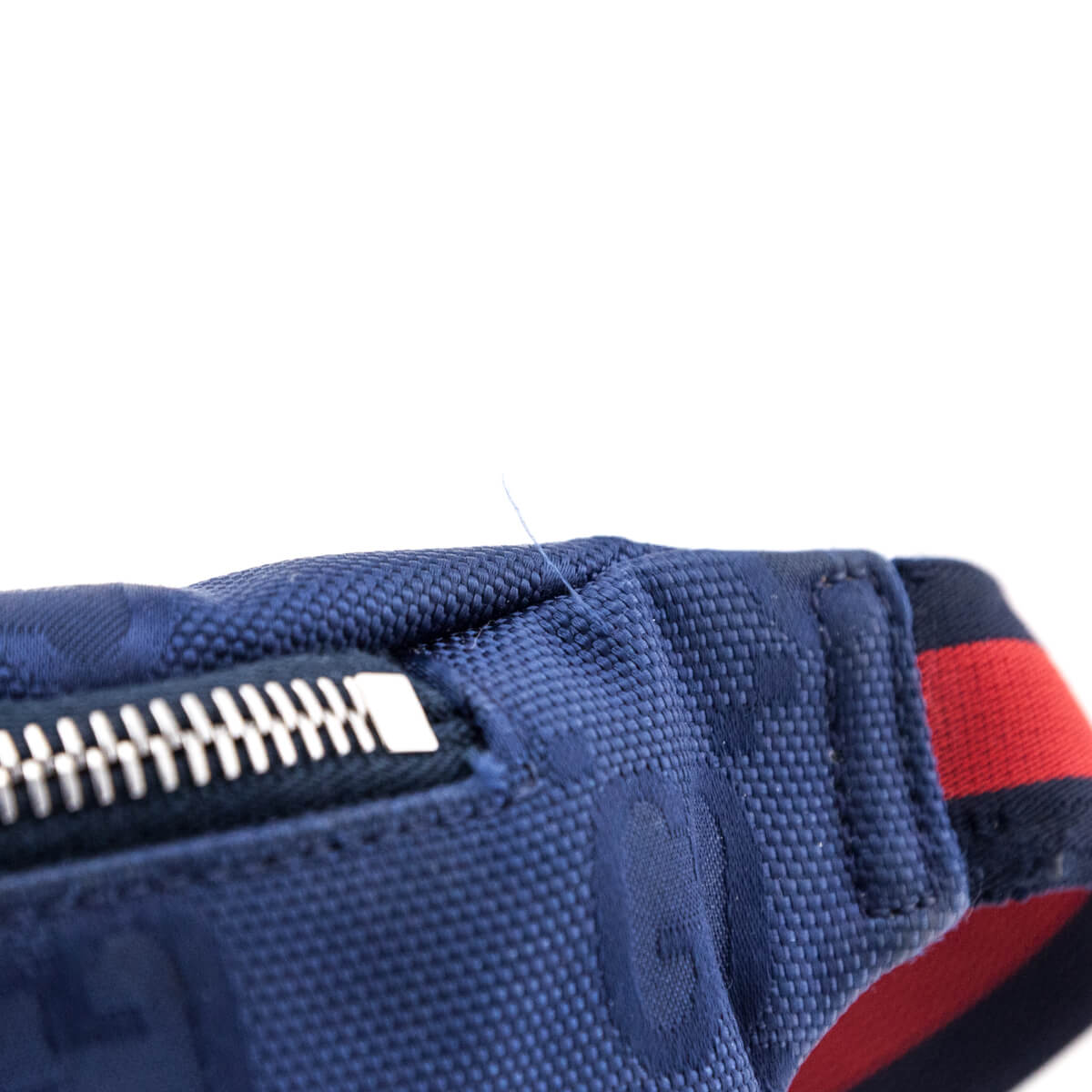 Gucci Navy GG Econyl Nylon Off The Grid Web Belt Bag