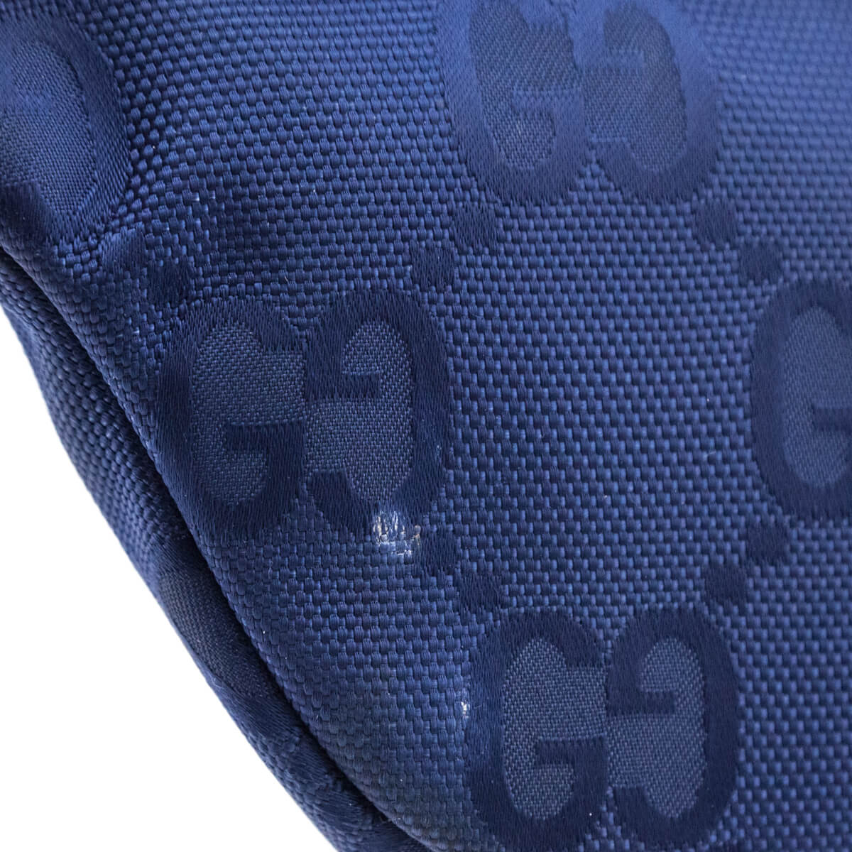 Gucci Navy GG Econyl Nylon Off The Grid Web Belt Bag