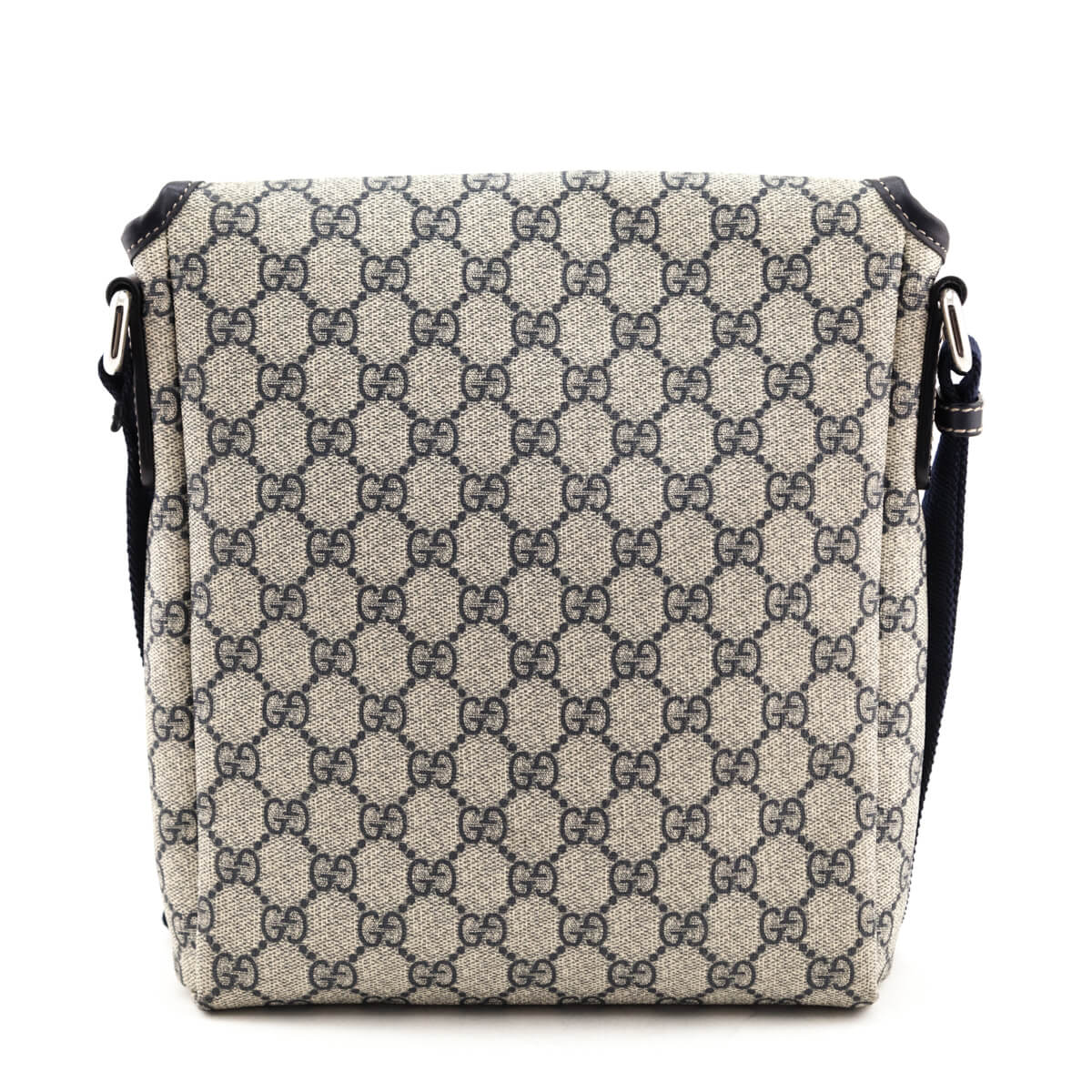 Gucci Navy GG Supreme Small Messenger Bag
