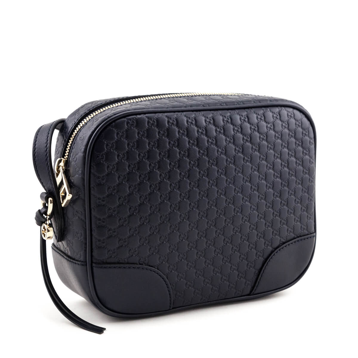 Gucci Navy Soft Microguccissima Mini Bree Messenger Bag
