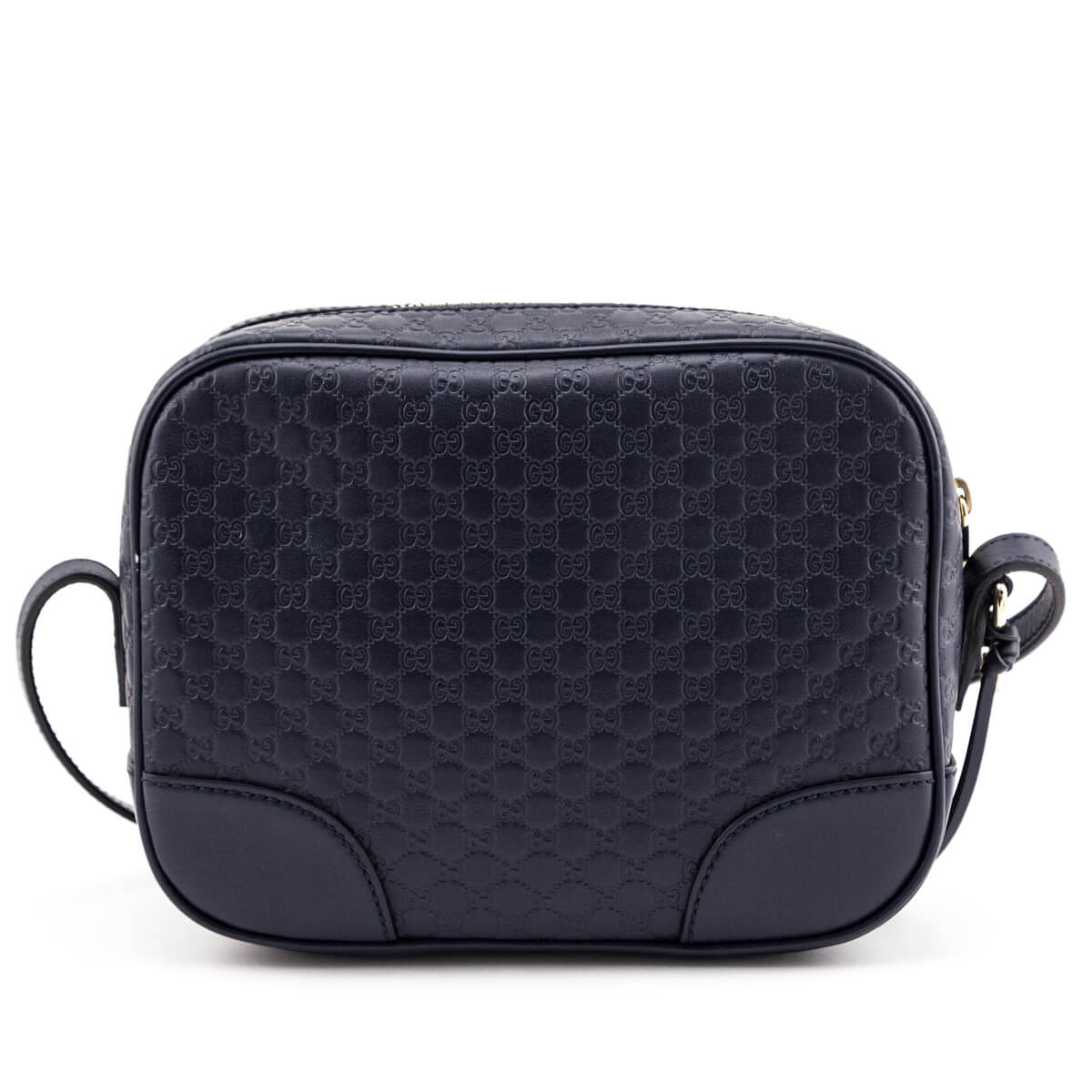 Gucci Navy Soft Microguccissima Mini Bree Messenger Bag