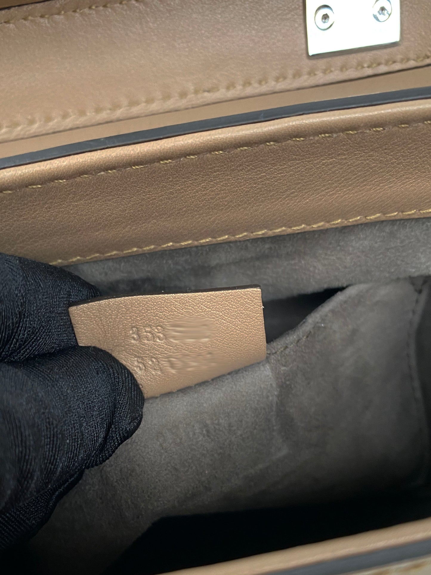 Gucci Nude Bamboo Top Handle Bag