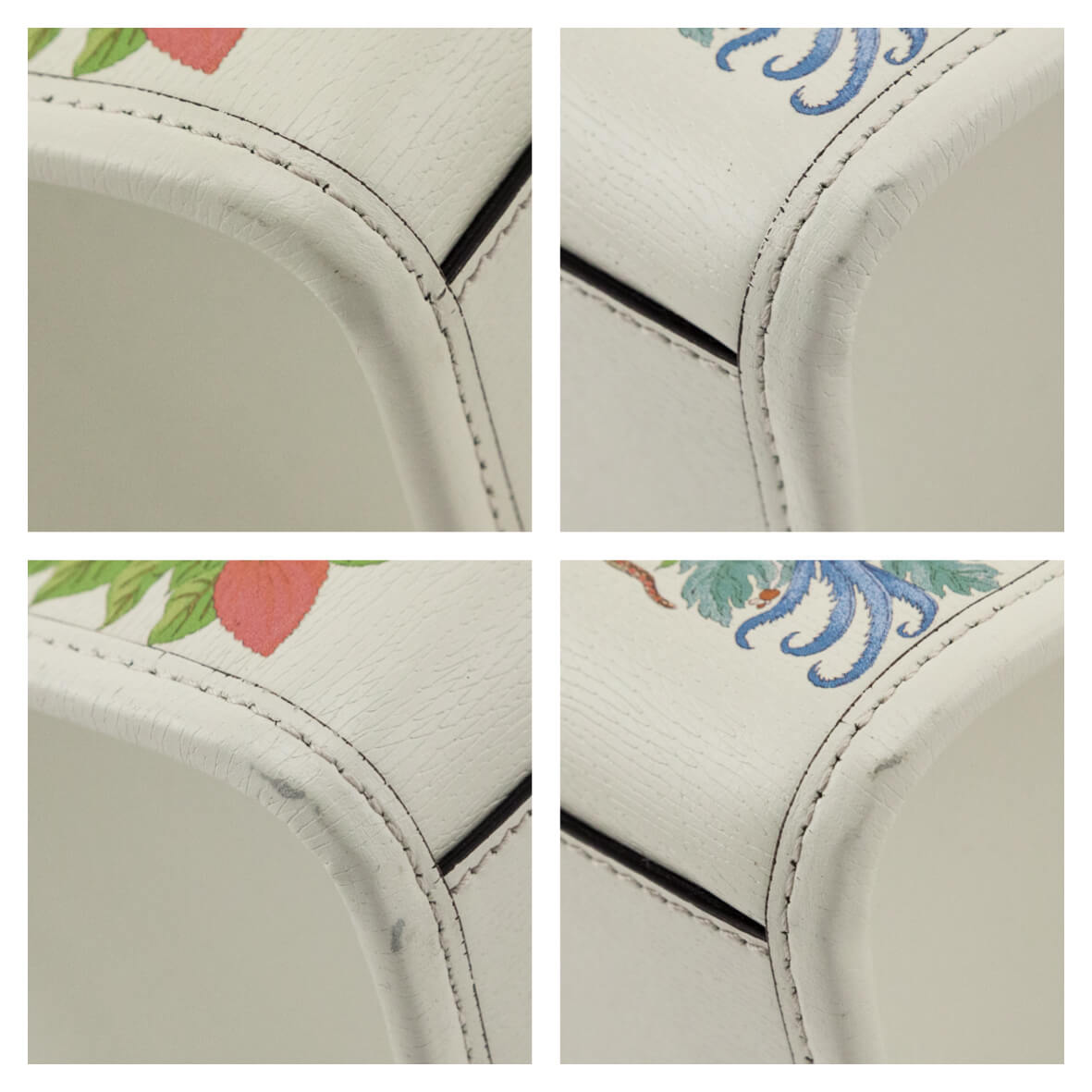 Gucci Off-White Tiger & Flora Print Medium Tote Bag