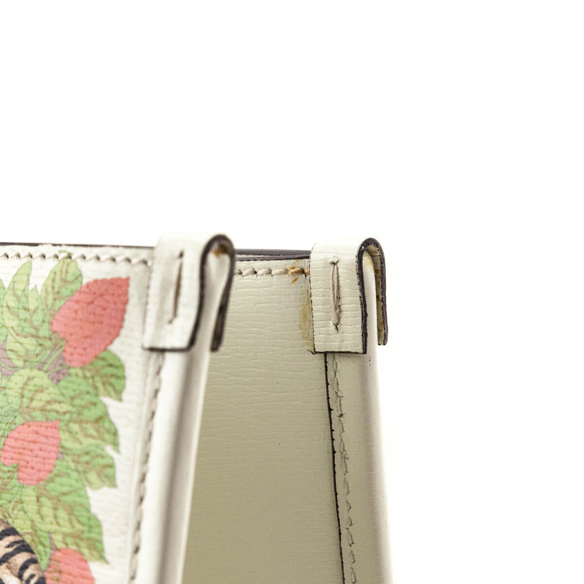 Gucci Off-White Tiger & Flora Print Medium Tote Bag