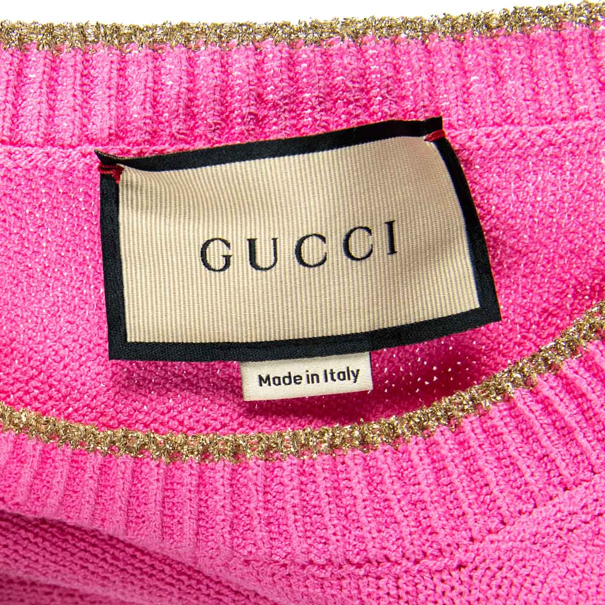 Gucci Pink Cotton Knit Sleeveless Dress Size XL