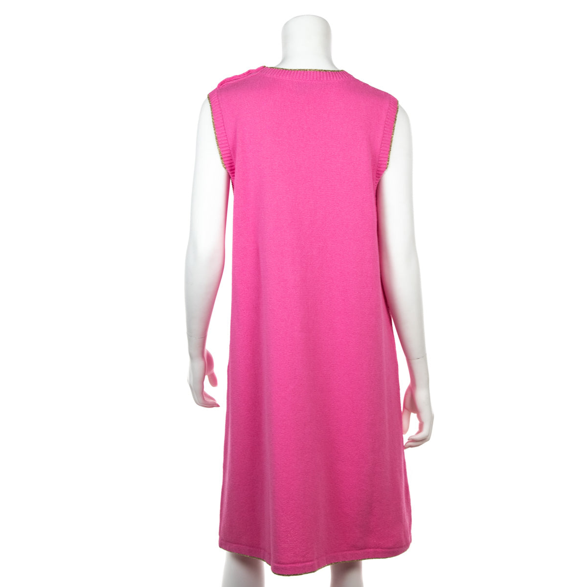 Gucci Pink Cotton Knit Sleeveless Dress Size XL