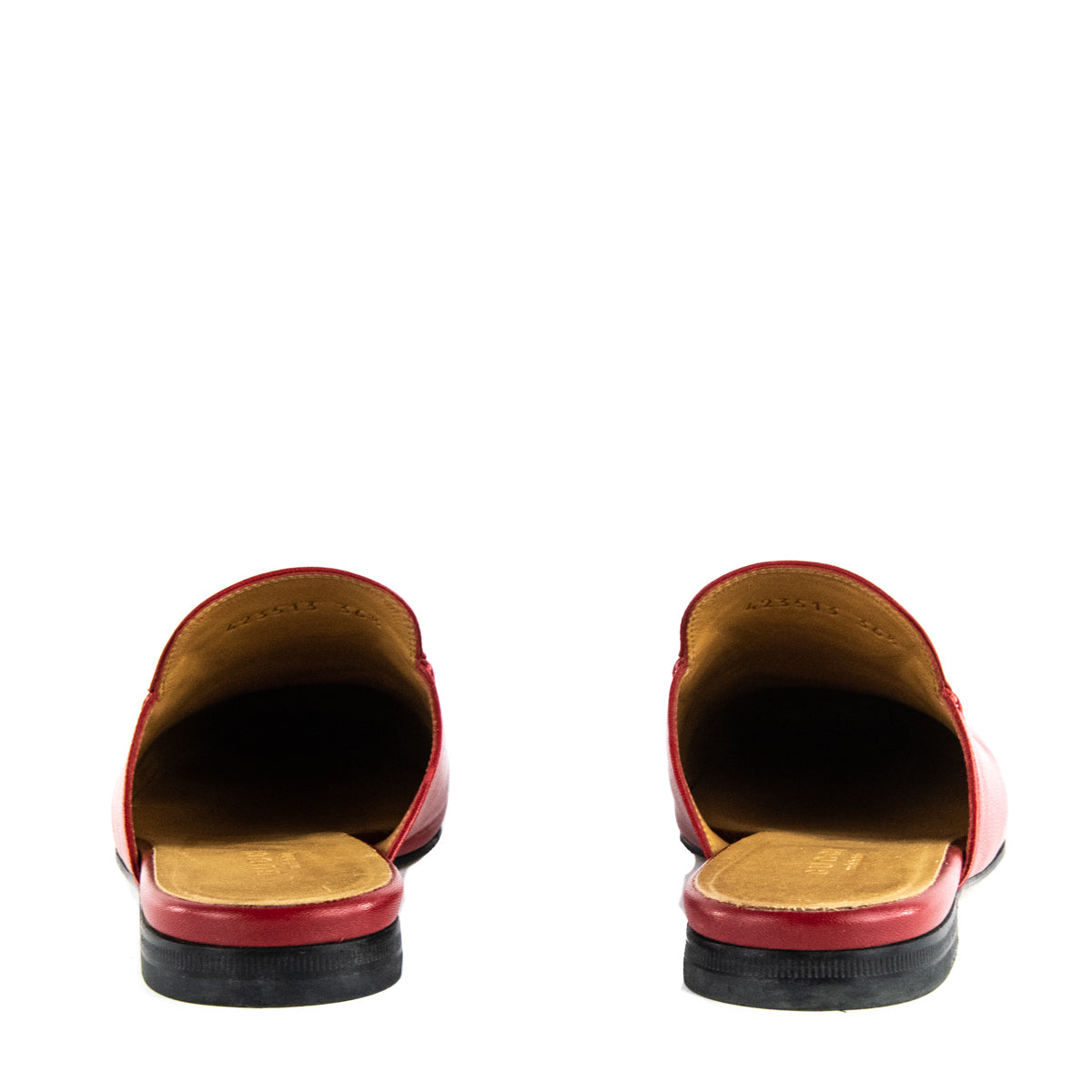 Gucci Red Calfskin Princetown Horsebit Mules Size US 6.5 | EU 36.5