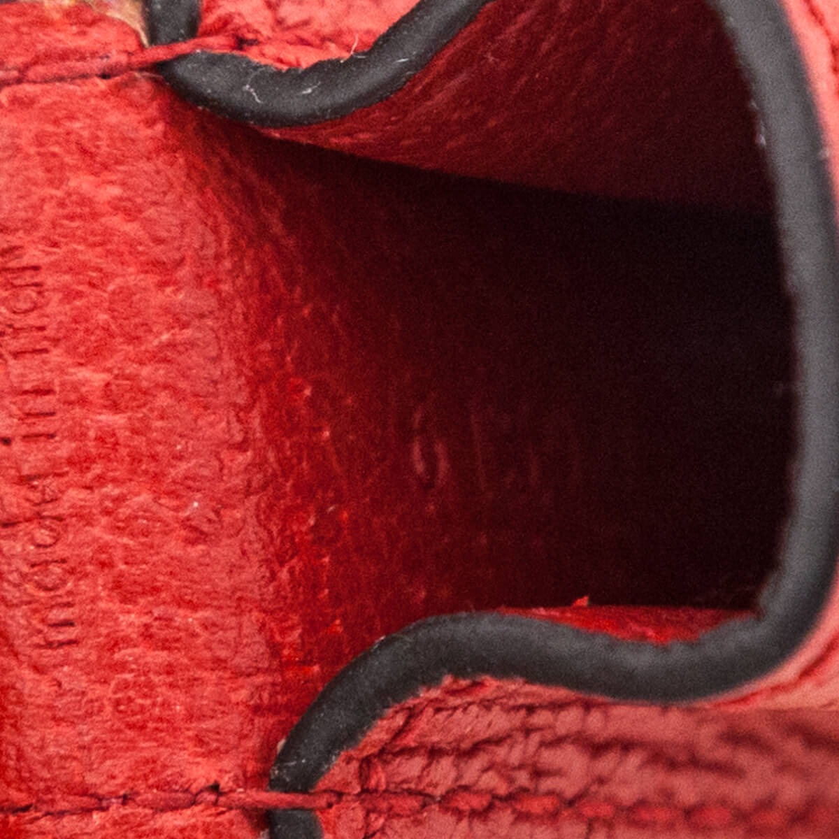 Gucci Red Leather Lipstick Case with Chain