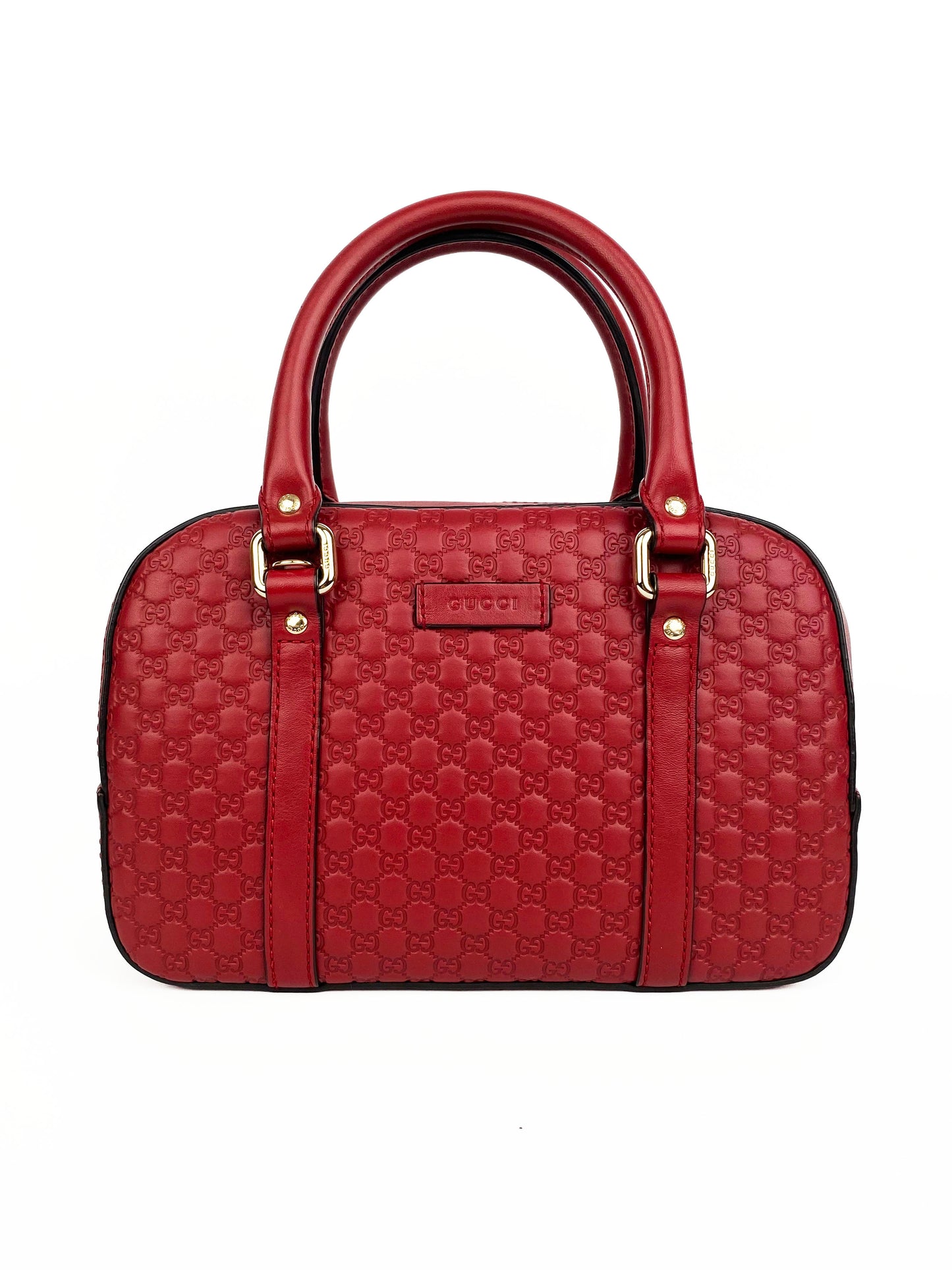 Gucci Red Small Guccissima Shoulder Bag