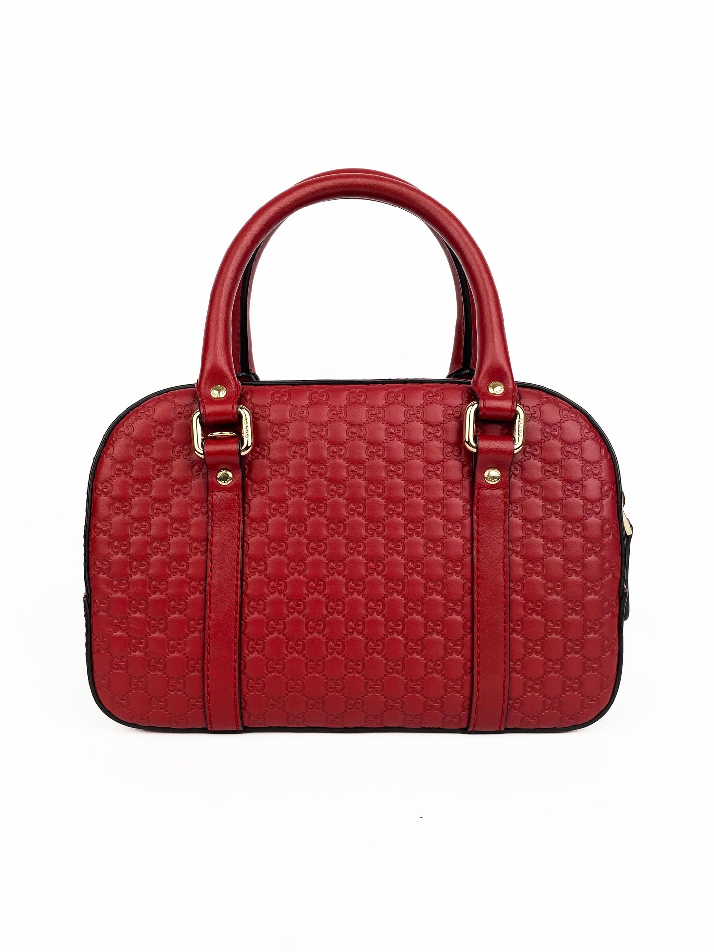 Gucci Red Small Guccissima Shoulder Bag
