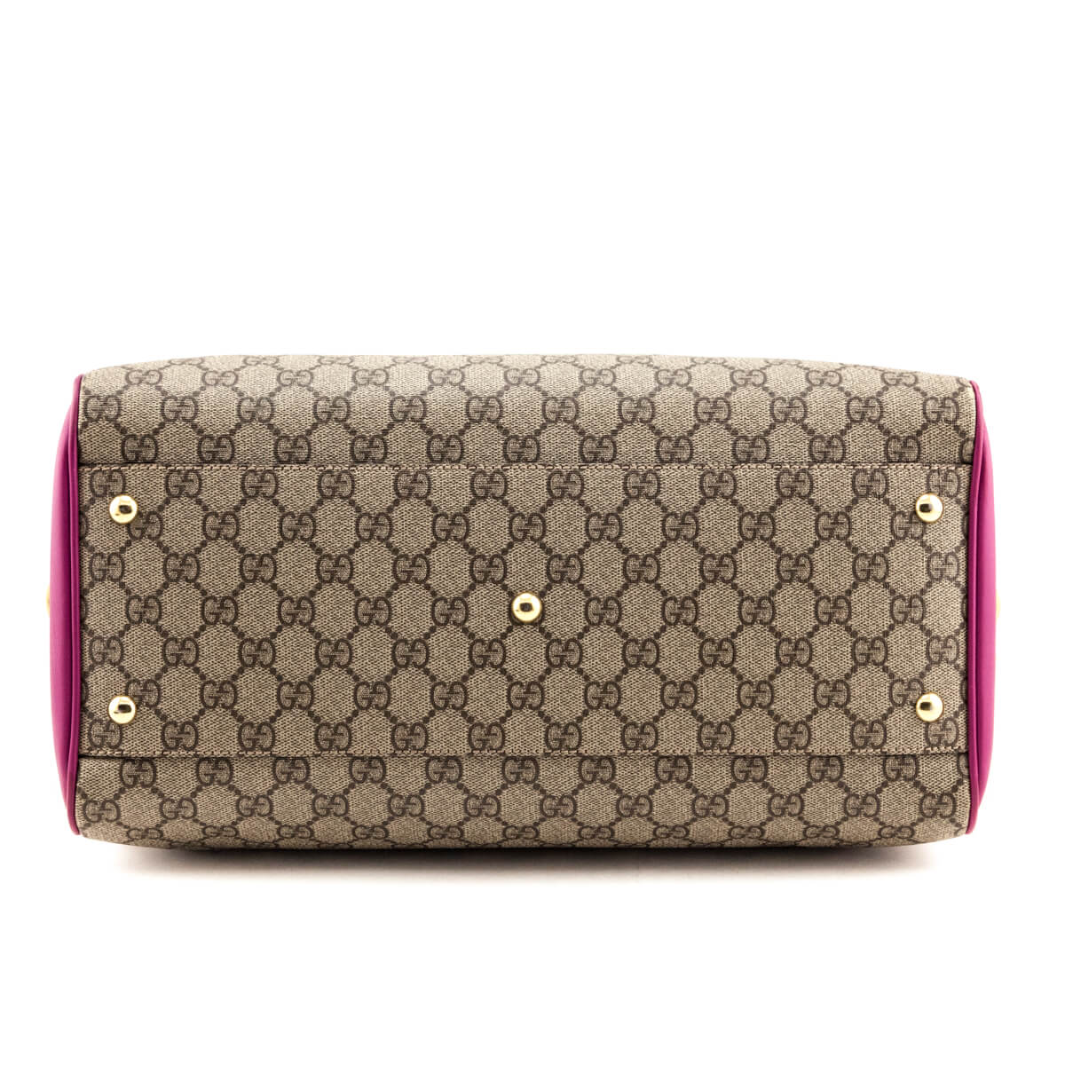 Gucci Red & Pink Supreme Boston Bag