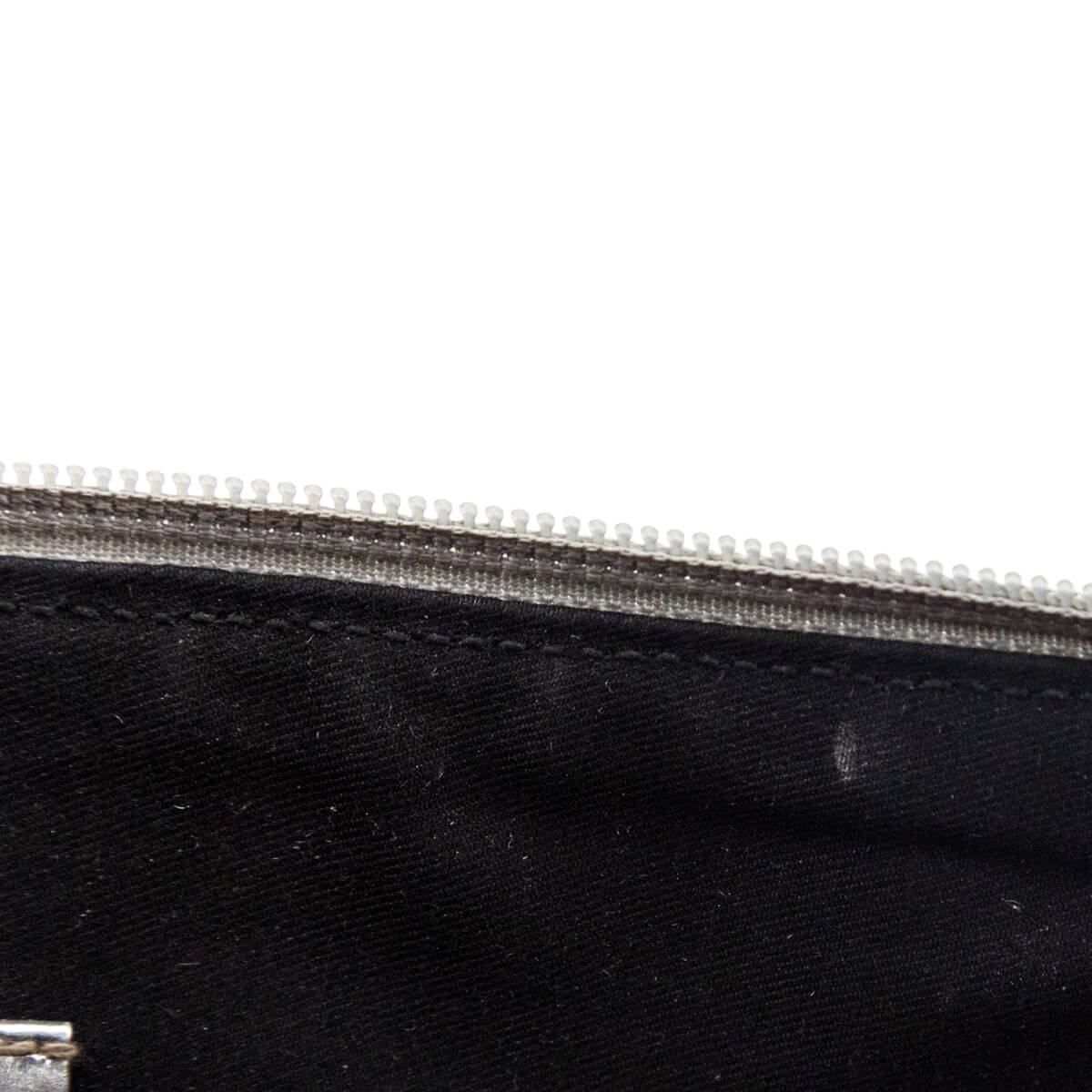 Gucci Silver Monogram Canvas Boat Pochette